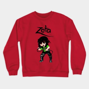 Zeta con camiseta verde Crewneck Sweatshirt